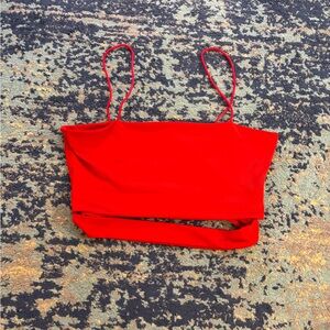 Red Women's Crop Top